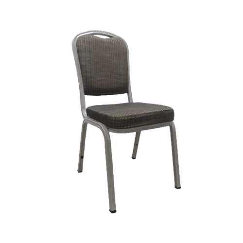 Grey Mesh Back Banquet Chair with Padded Seat | Banquet Chair