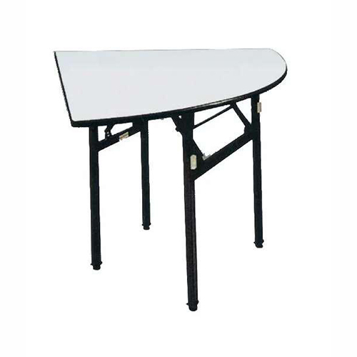 Celebration Banquet Table - Laminated Matte Top, Foldable Steel Legs, White Black, 1524x762x762mm, PVC Edges, Eco-Friendly