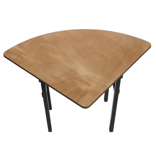 Restaurant Banquet Table - Laminated Plywood 1500x750x750mm Light Brown Matte Woodgrain Foldable Steel Legs