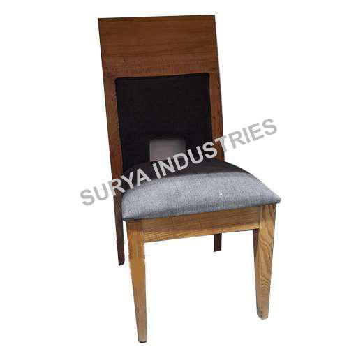 SIRC 221 Outdoor Chairs - Engineered Wood, 18 Inch Width, Brown Frame Grey Seat | Weather Resistant, Comfortable High-Density Foam Padding
