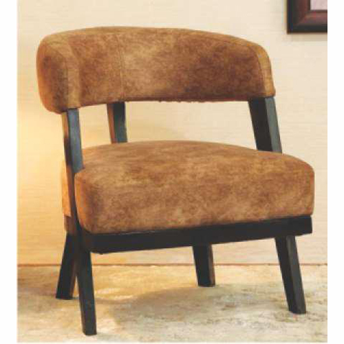 Solid Beech Dining Chair - 24x22x30 Inches, Brown Seat & Back, Matte Black Frame | High Density Foam Cushioned, Eco-Friendly Materials