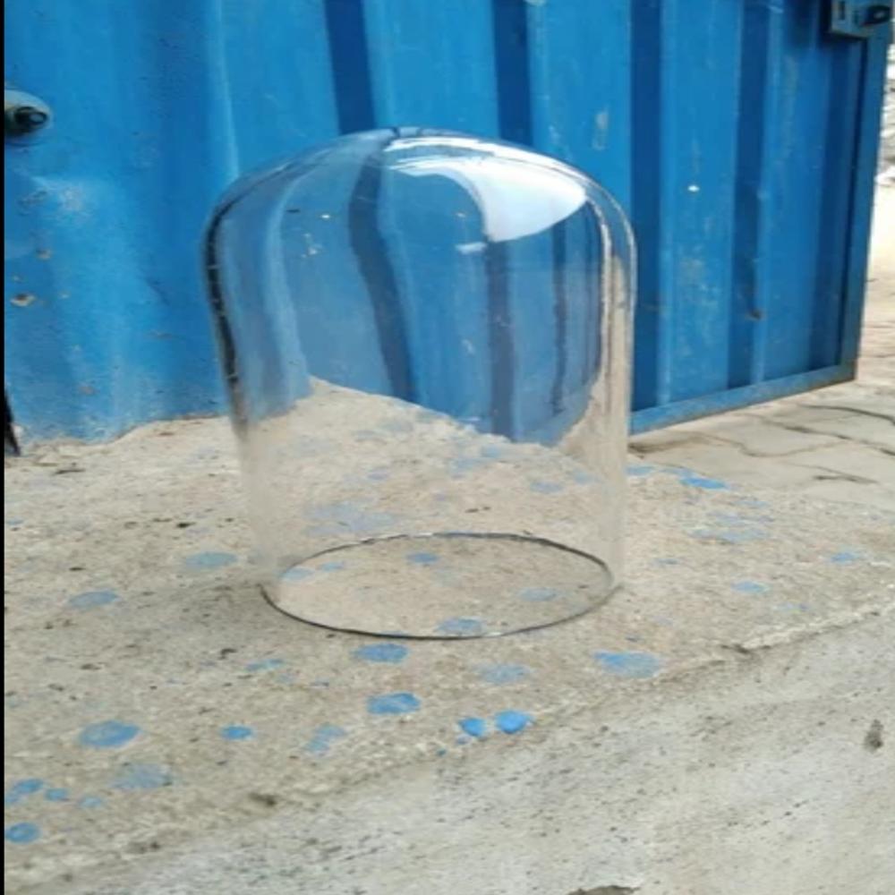 Small U Shape Glass Dome with Wooden Base