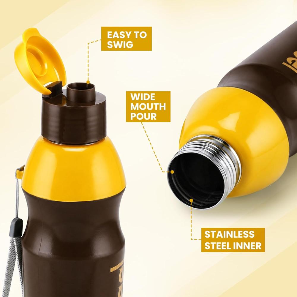 Nayasa Go Steel 700 ml Insulated Inner Steel Water Bottle