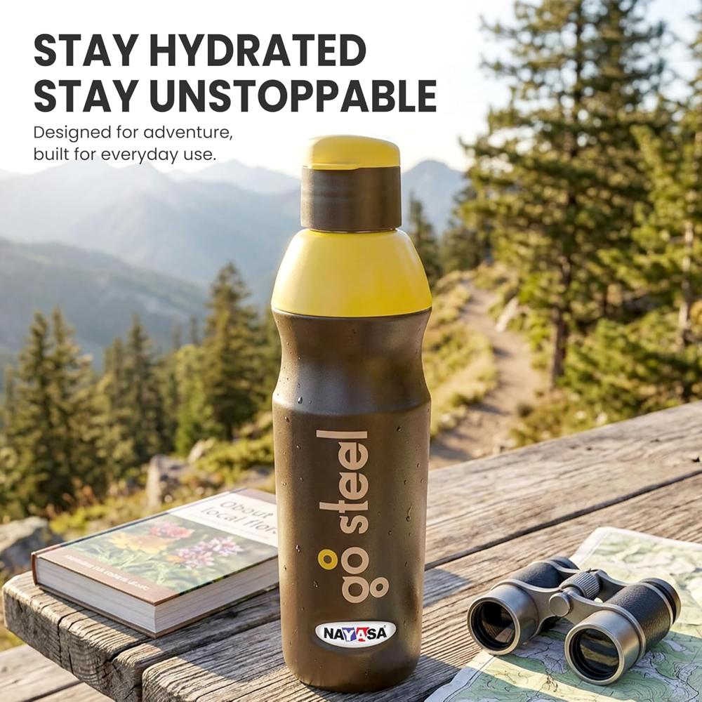 Nayasa Go Steel 700 ml Insulated Inner Steel Water Bottle