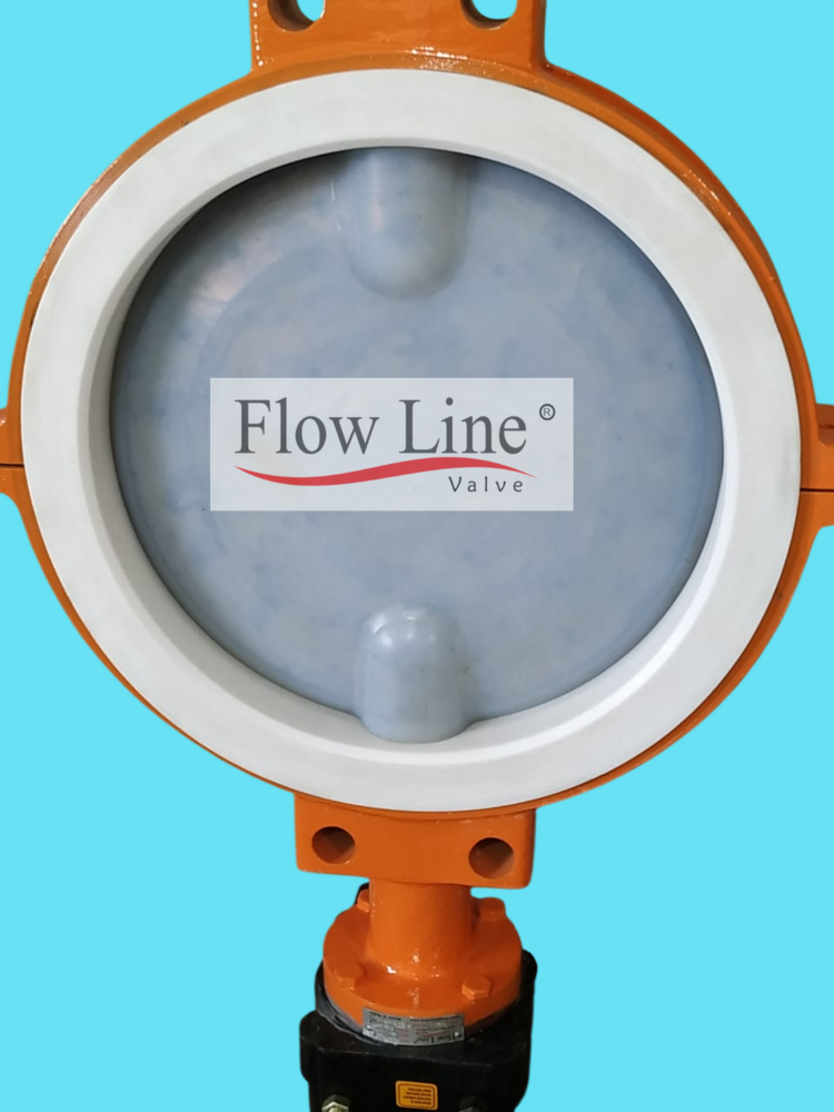 Pfa Lined Butterfly Valve - Material: Cast Iron