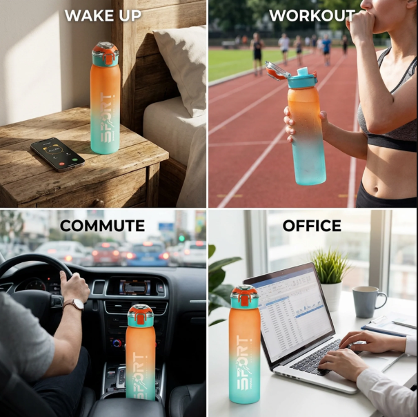 Nayasa Turbine DLX Sport Bottle 1000 ml