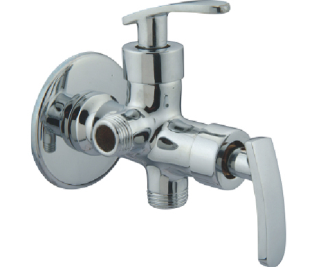 Double-Function Angle Tap - Color: Silver