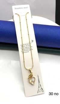 Heart Pearl Charm Necklace - Gold Plated Alloy, Adjustable Beaded Satellite Chain, Faux Pearl Center, Lobster Clasp