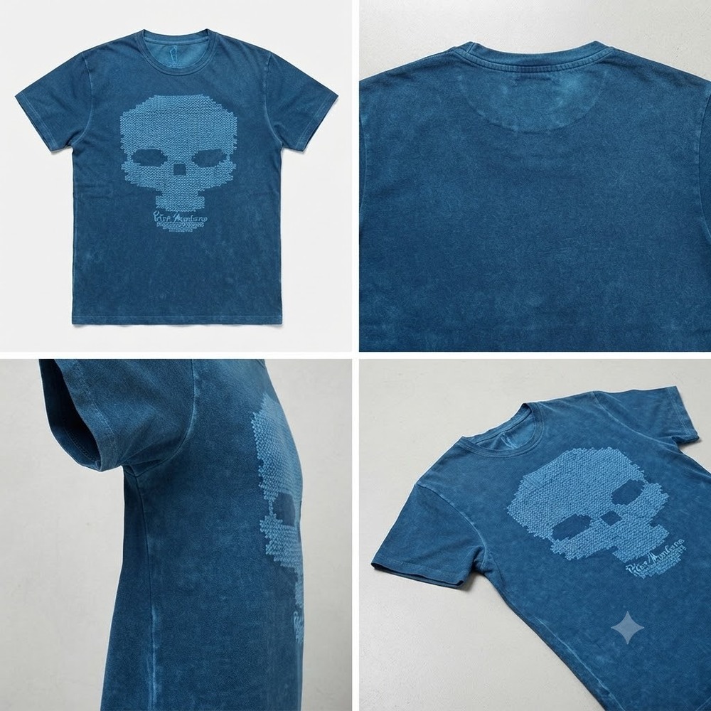 printed  over dye  t.shirt