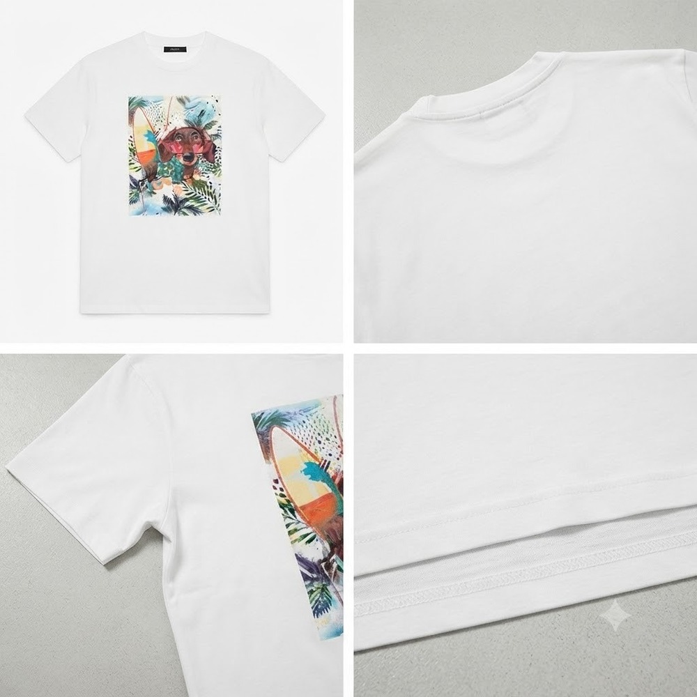 chest print T.shirt