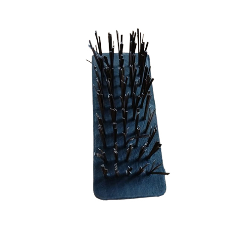 Road Wire Brush - High Tensile Steel Bristles, 6x6 Inch Black Block, Rust and Corrosion Removal