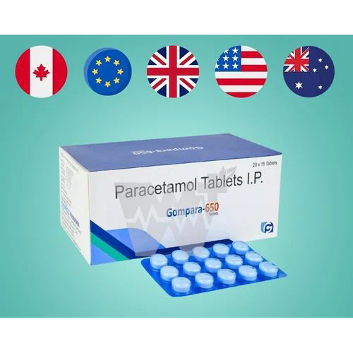 Gompara-650 ऑलोपैथिक पैरासिटामोल टैबलेट Ip 650mg
