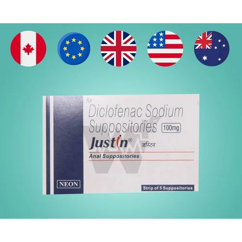 JustIn Sodium Suppositories 100mg