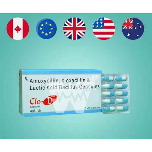 Clo-D Amoxycillin 250mg Cloxacillin 250mg and Lactic Acid Bacillus Capsule