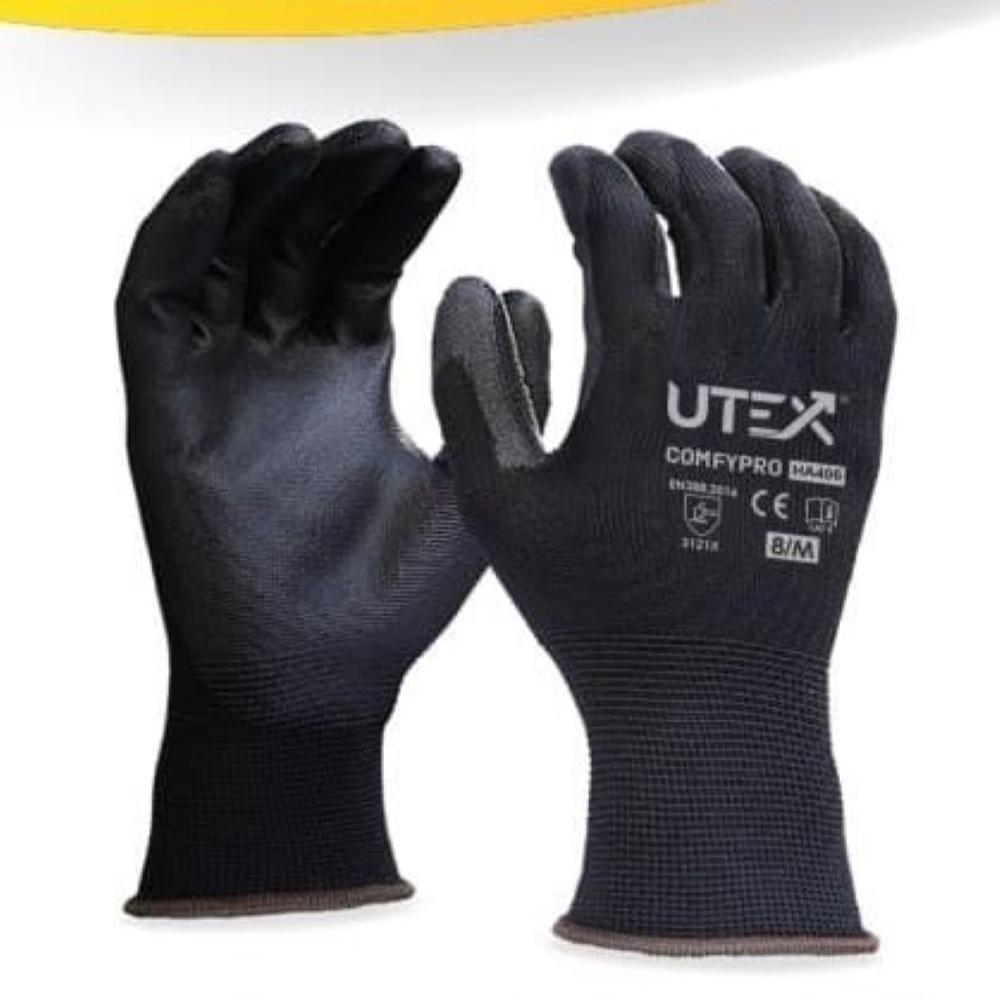 Velpro White Grey Gloves - Rubber Material, Ergonomic Fit, White/grey Color | Cool Dry, Slip-resistant, Machine Washable, Breathable Vents