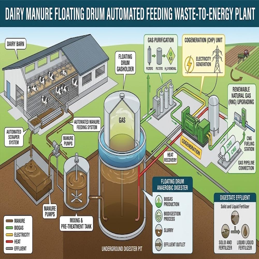 Operational Grid Injection Organic Waste Dry Digestion Continuous Bio-CNG Plant