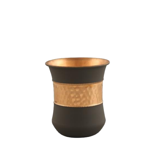 Copper Damru Glass - Diameter: 2.5 Inches (Top)