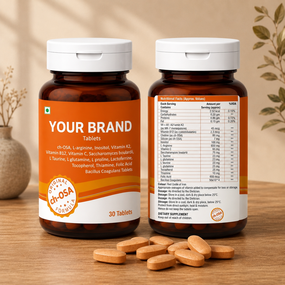 Ch-OSA Collagen Booster Tablets with Biotin, Vitamin K2 & Probiotics