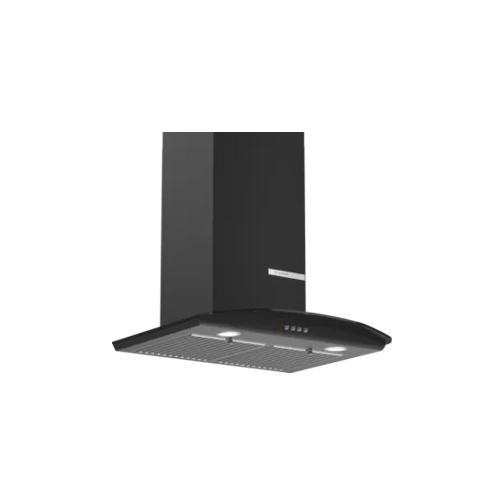 2 Wall Mounted Cooker Hood 60 CM Flat Black Kitchen Chimney