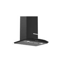 2 Wall Mounted Cooker Hood 60 Cm Flat Black Kitchen Chimney