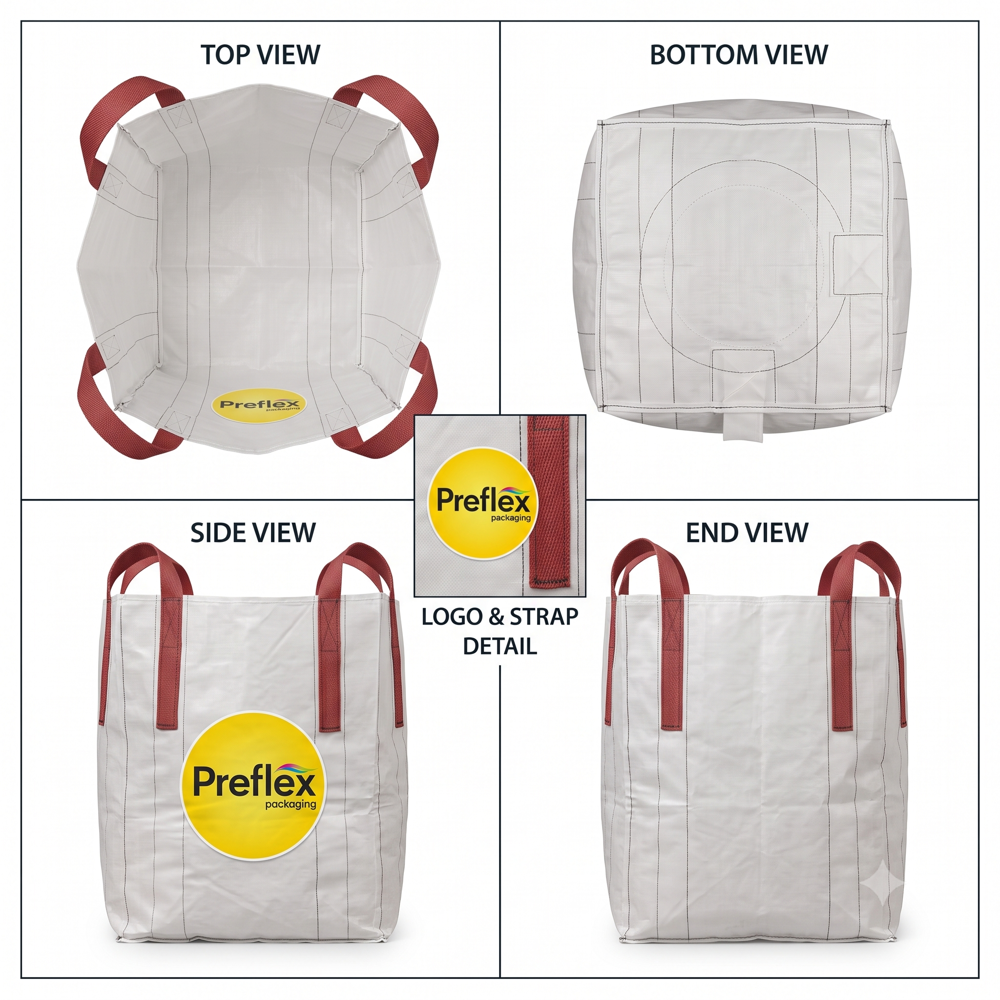 Circular / Tabular Bags Fibc - Color: Amber/transparent/custom