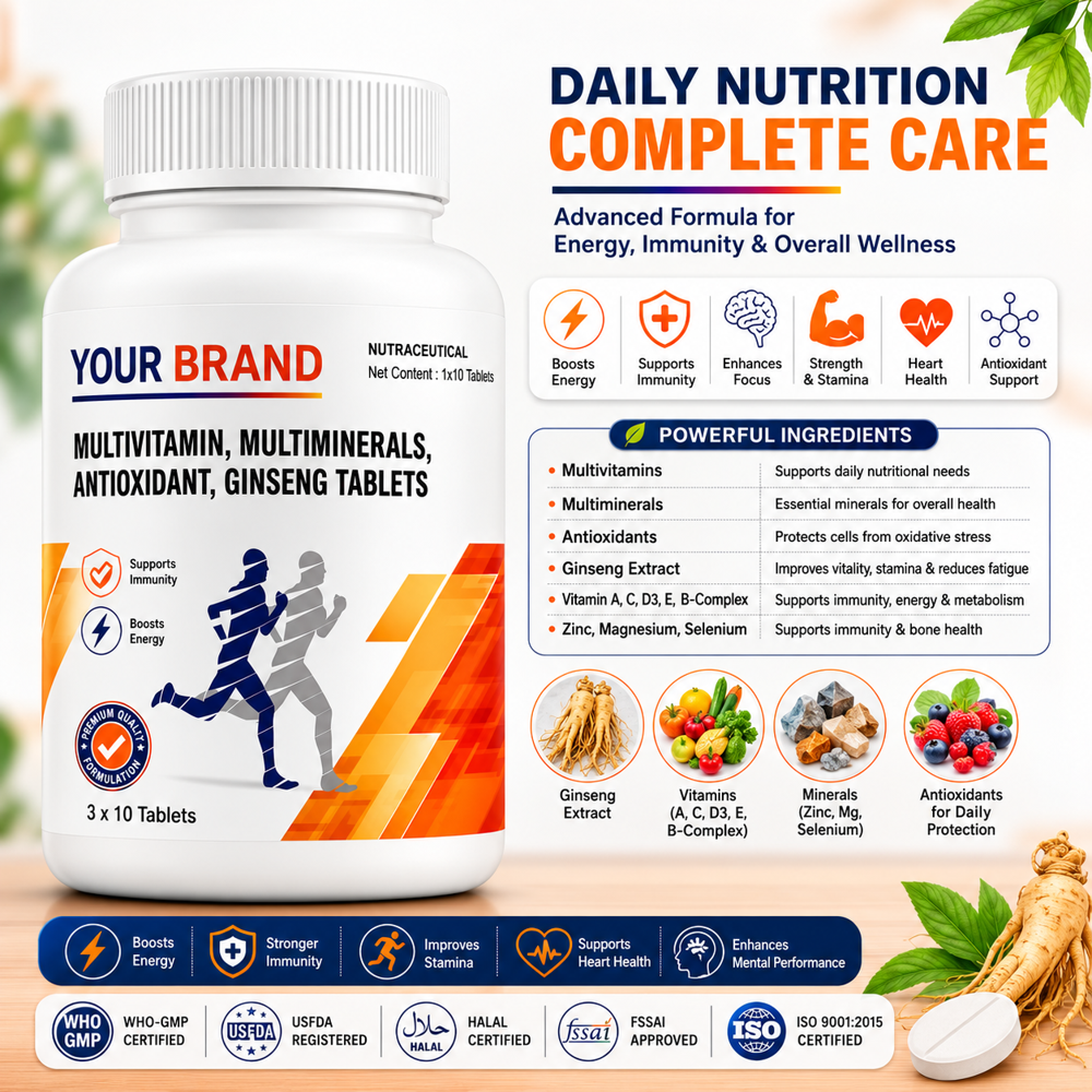 Multivitamin Multimineral Antioxidant Ginseng Tablets