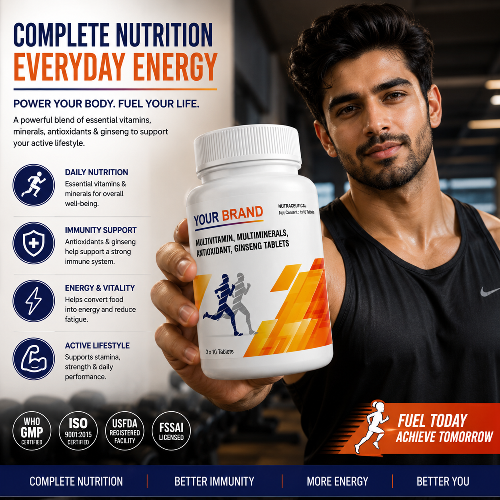 Multivitamin Multimineral Antioxidant Ginseng Tablets