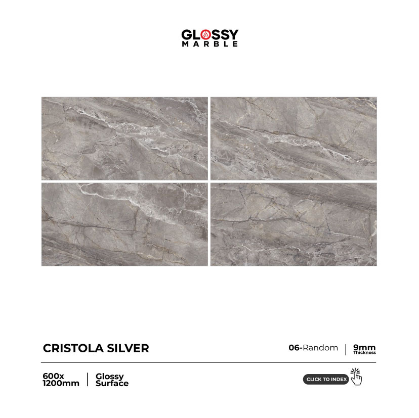 Glossy Porcelain Floor Tile - Color: Multi