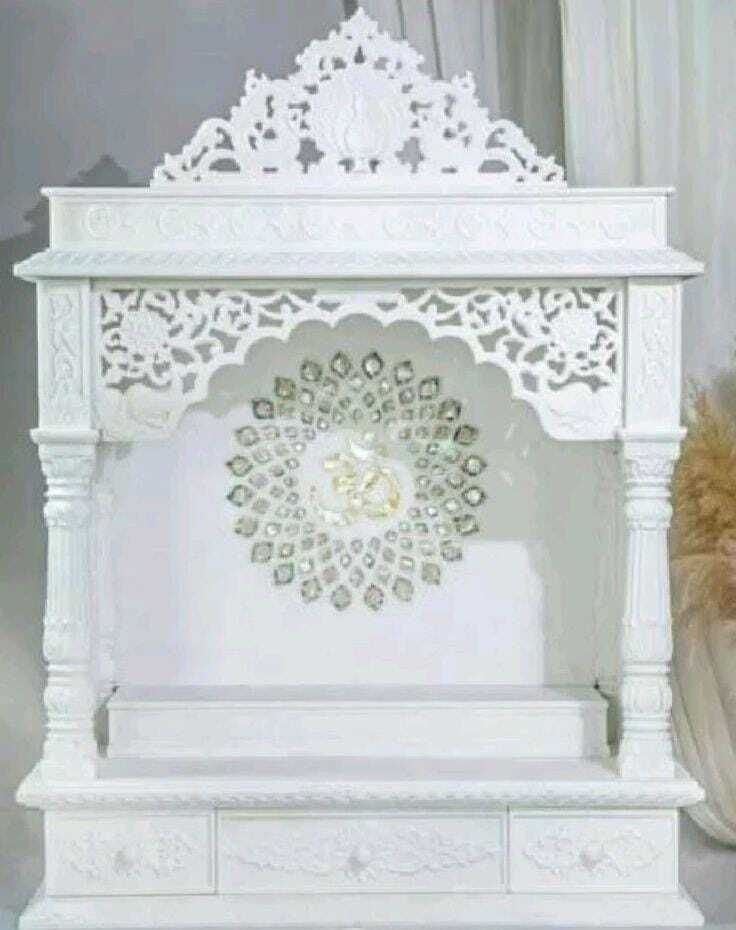 Handcrafted White Marble Temple