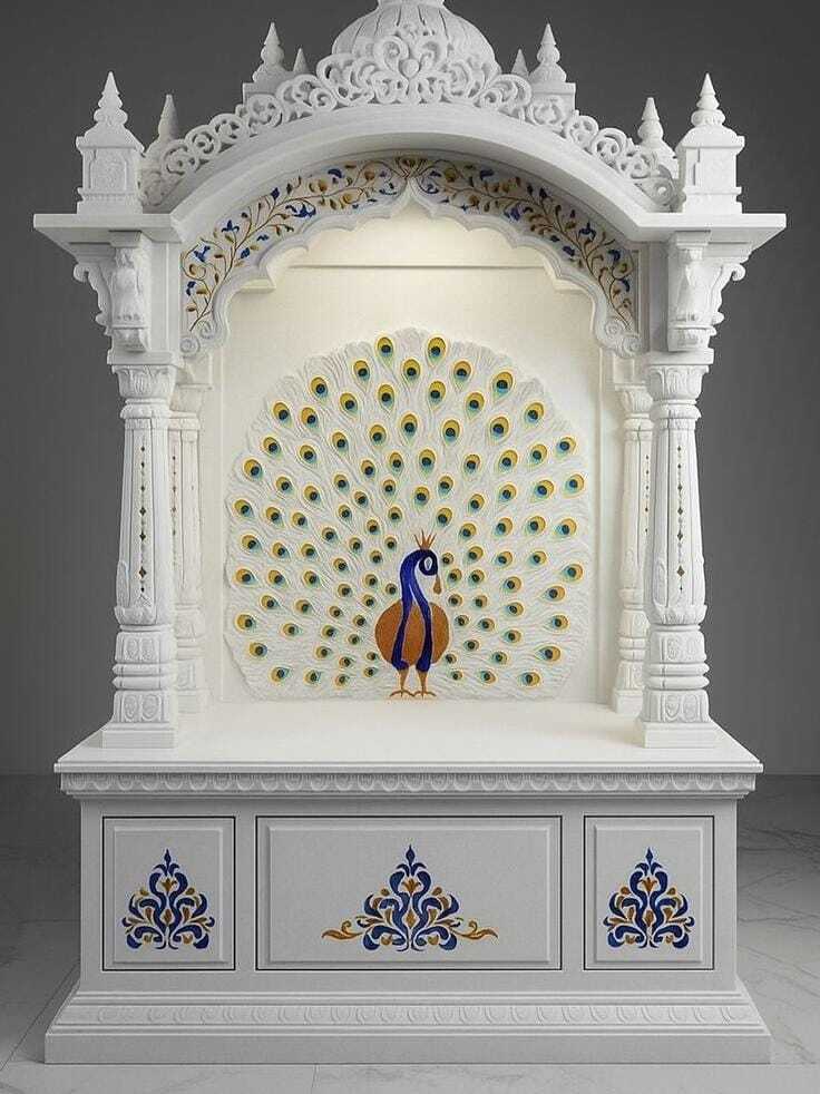 White Marble Pooja Mandir