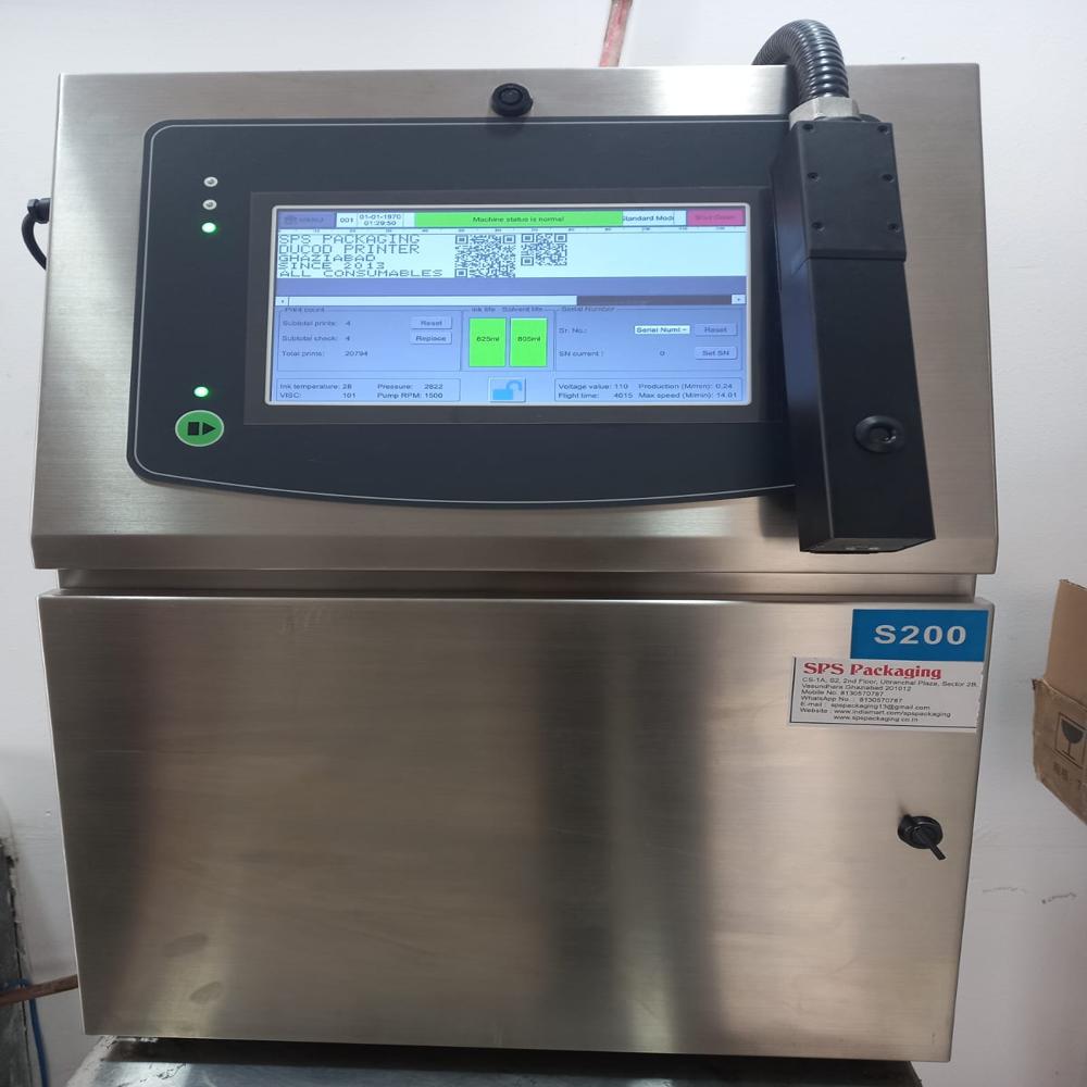 Docod S200 Plus Continuous Inkjet Printer For Batch Coding - Automatic Grade: Automatic