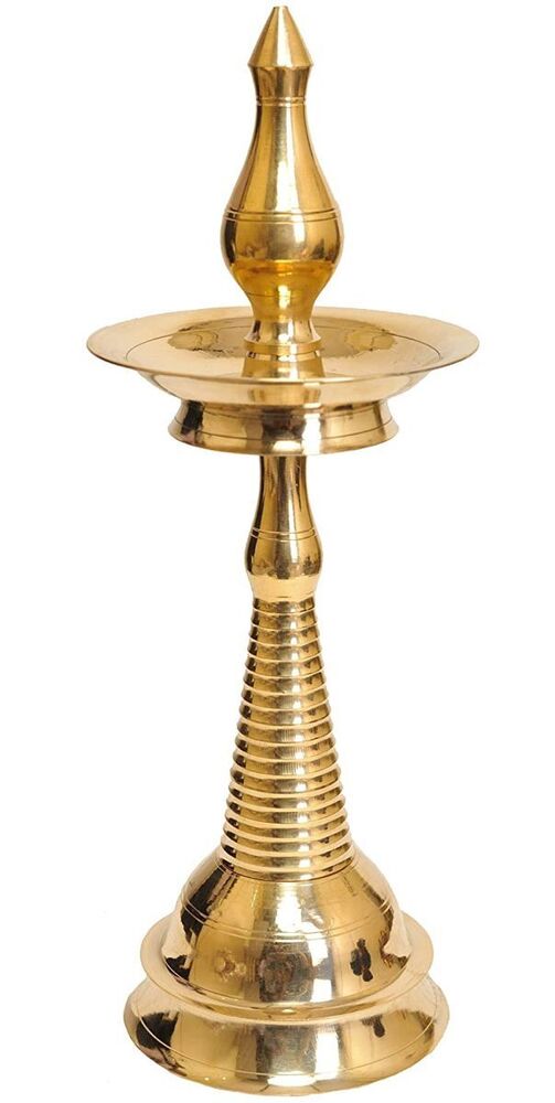 Brass Samai Kuthu Vilakku - Color: Gold