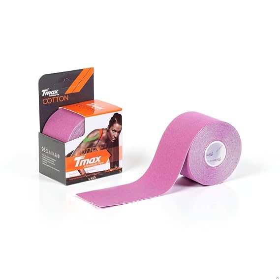 TMAX Kinesiology Tape for Physiotherapy, Sports Injury, Pain Relief Muscle Tape, for Shoulder, Wings, Arms, Ankle K Taping Waterproof Athletic Tape for Pain Support -2 Inch (LAVENDER)