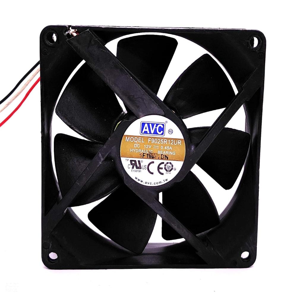 AVC F9025R12UR 12V DC 0.45A 9025mm Ball Bearing Industrial Axial Cooling Fan