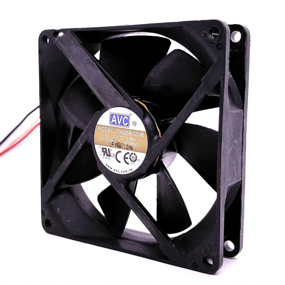 AVC F9025R12UR 12V DC 0.45A 9025mm Ball Bearing Industrial Axial Cooling Fan