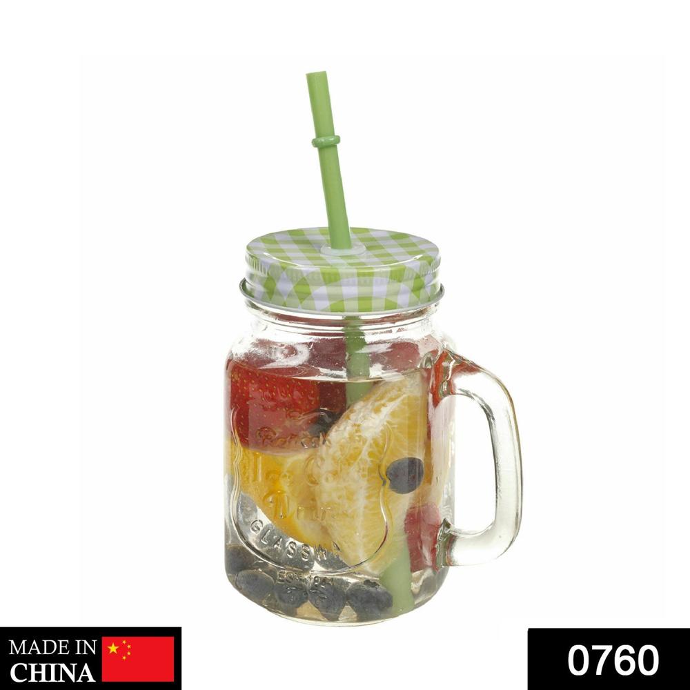 Drinking Cup / Glass / Mug Mason Jar With Handle & Straw - Application: As Per Product Requirement