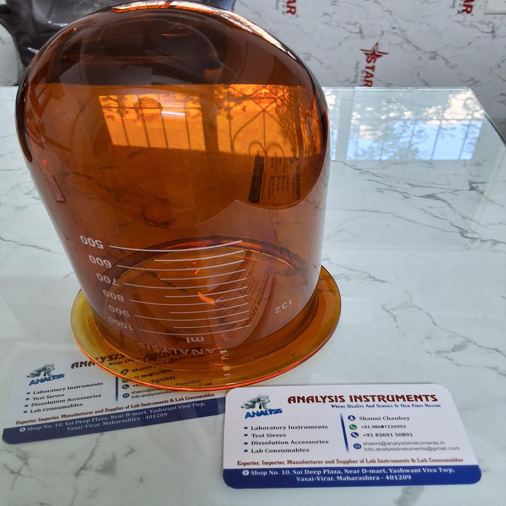 Amber Dissolution Vessel - Capacity: 1 Ltr