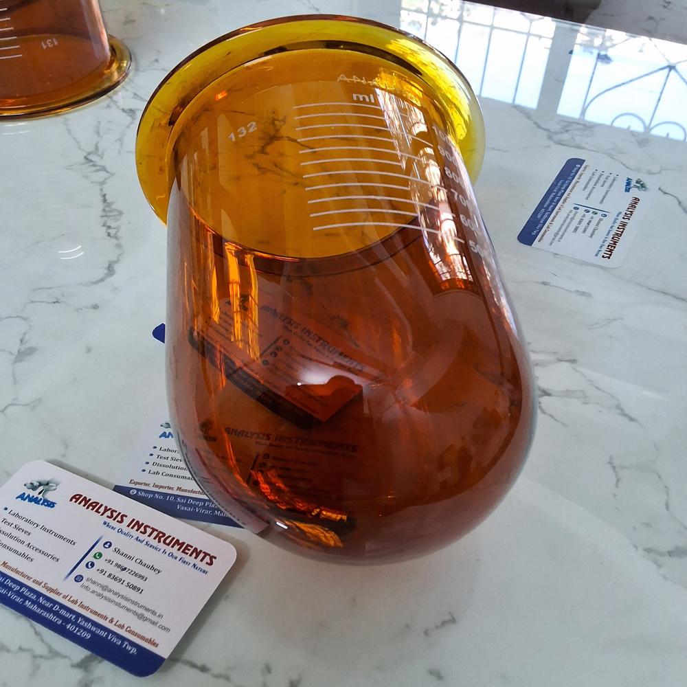 Amber Dissolution Vessel - Capacity: 1 Ltr