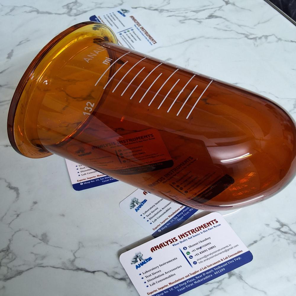Amber Dissolution Vessel - Capacity: 1 Ltr