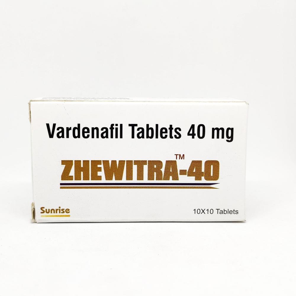 Zhewitra 40mg Tablets - Ingredients: Vardenafil (40 Mg)