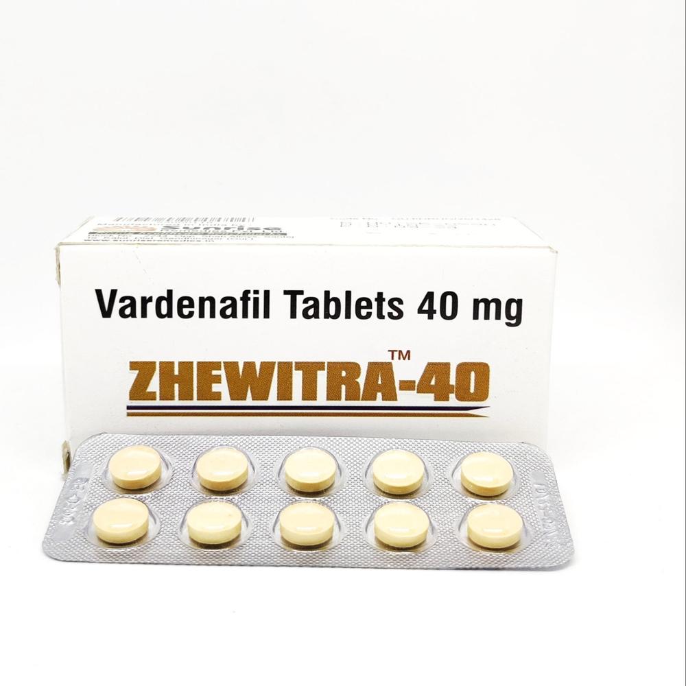 Zhewitra 40mg Tablets - Ingredients: Vardenafil (40 Mg)