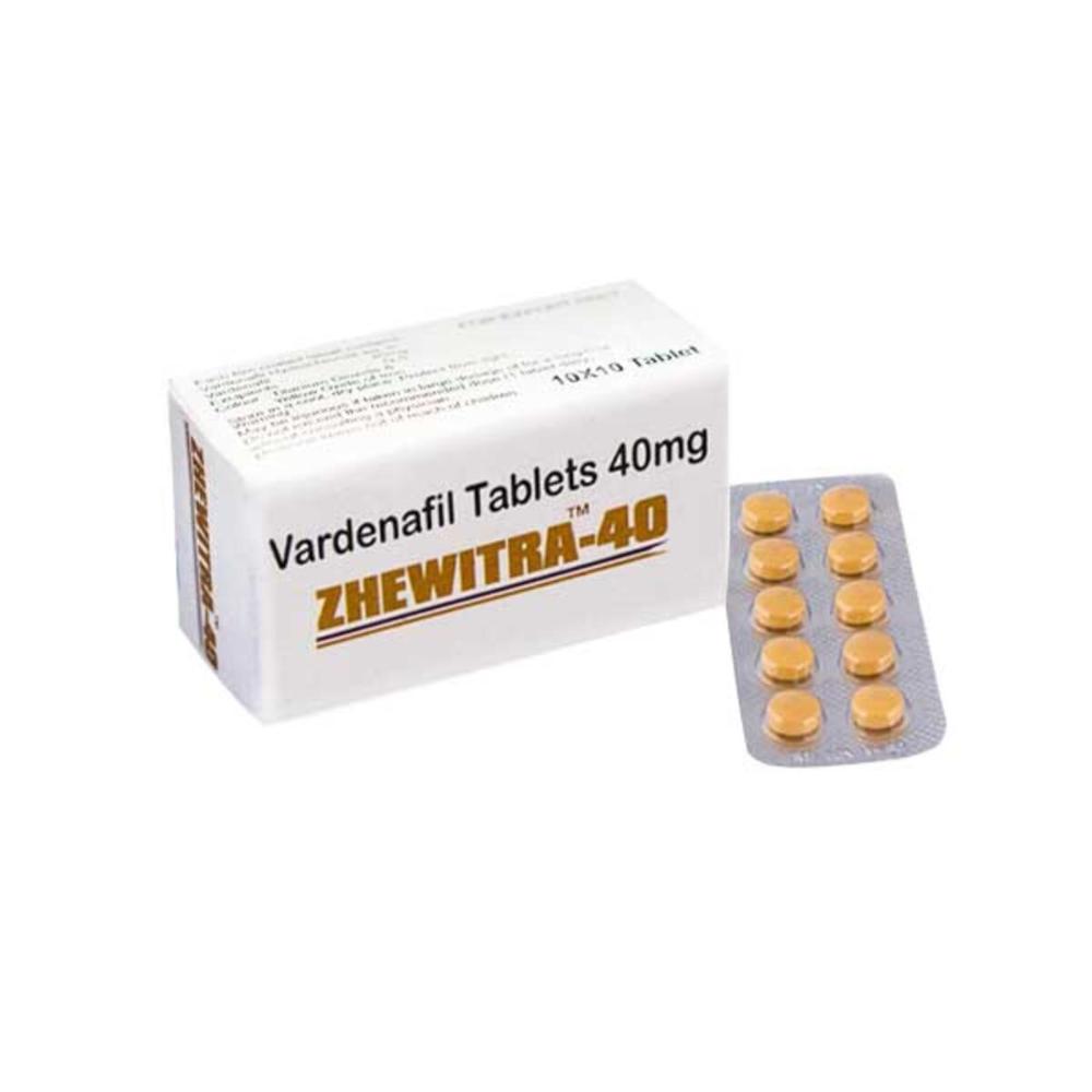 Zhewitra 40mg Tablets - Ingredients: Vardenafil (40 Mg)