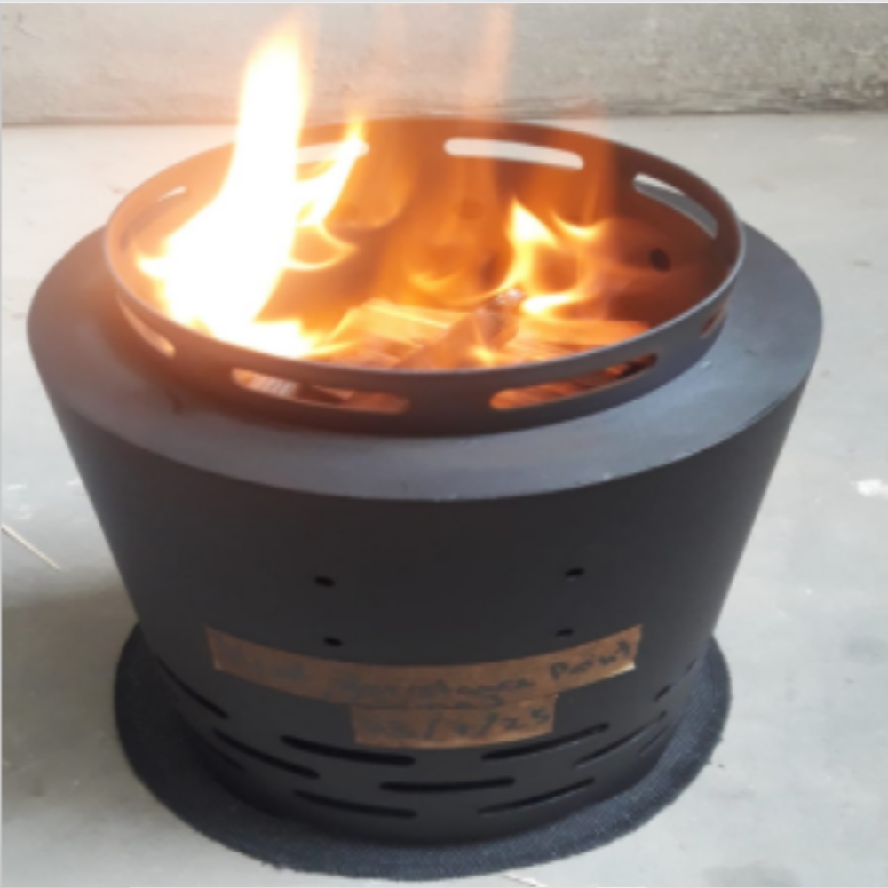 fireplace Powder Coating - Polyester/Epoxy Hybrid, Black Matte, Heat Resistant Up to 600C, Electrostatic Spray