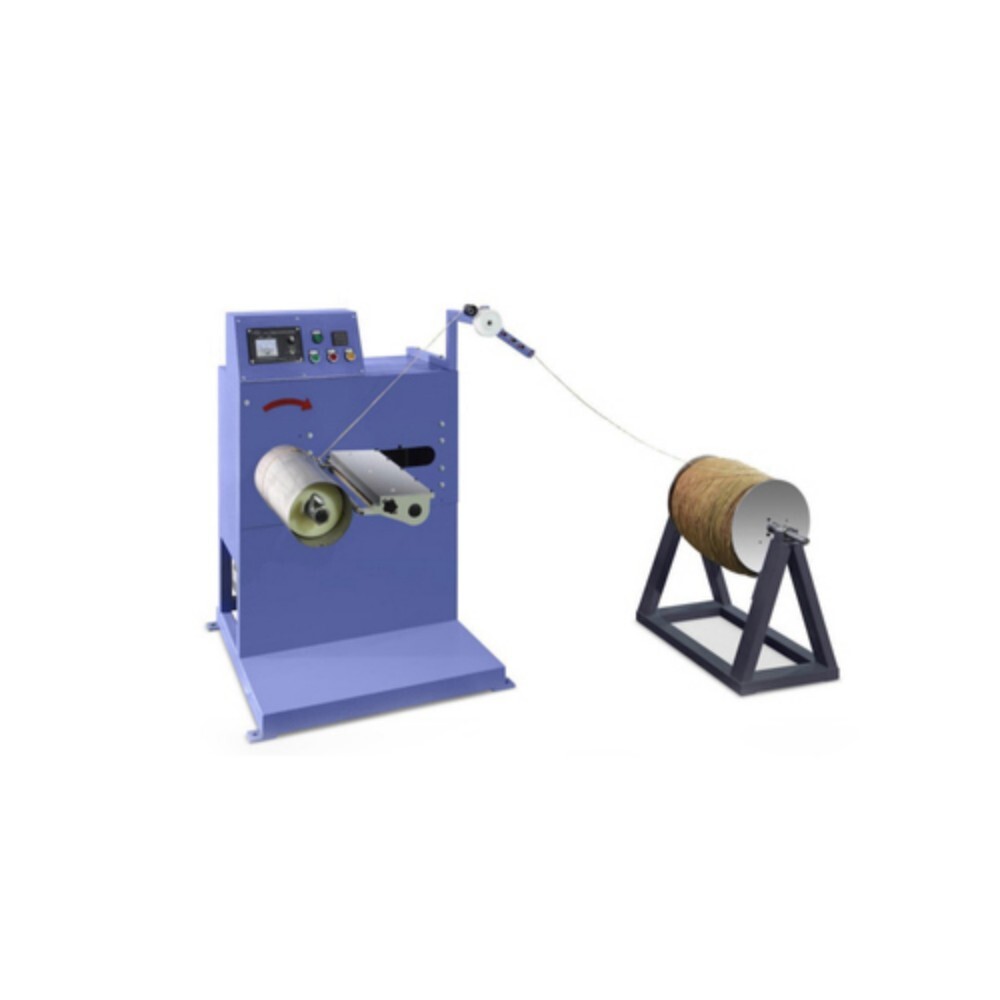 Twisted Paper Handle Loop Rewinding Machine - Color: Blue