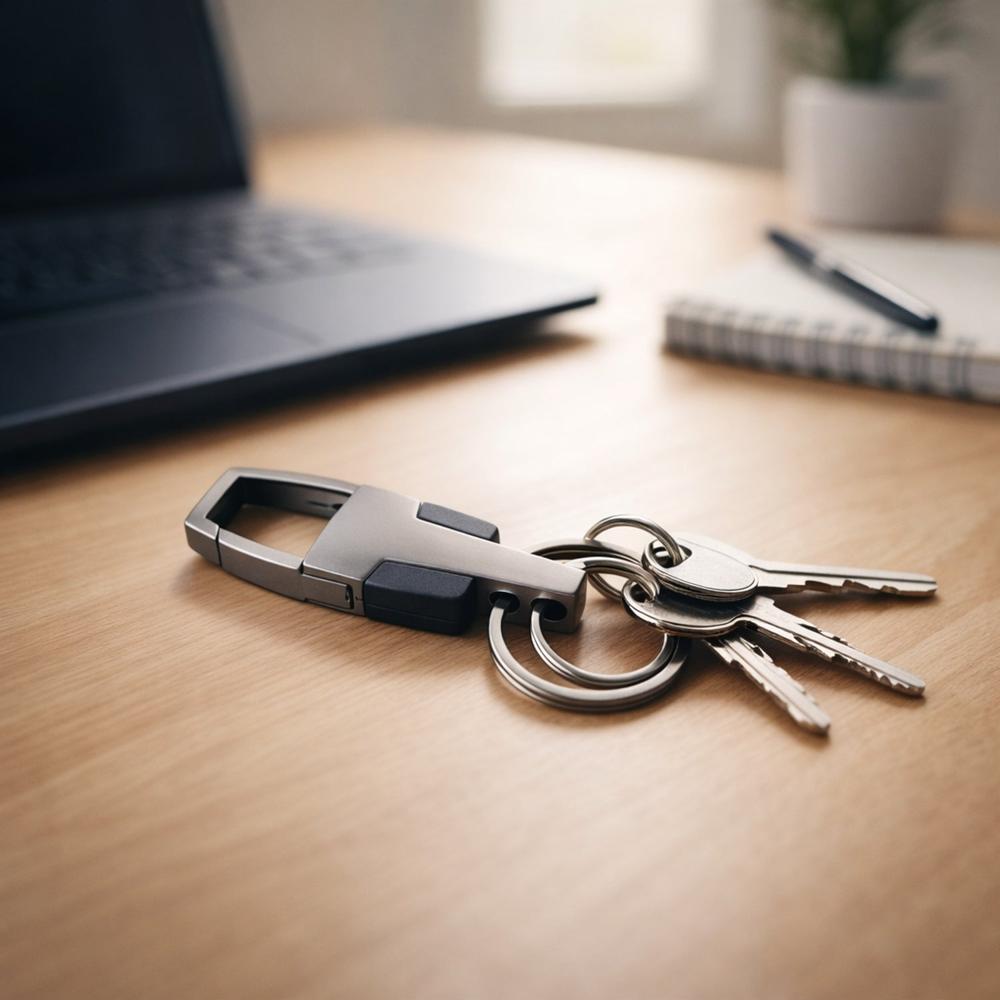 Heavy Duty Stainless Steel Key Holder With Dual Ring Carabiner Clip 1 Pc - Age Group: As Per Product Requirement