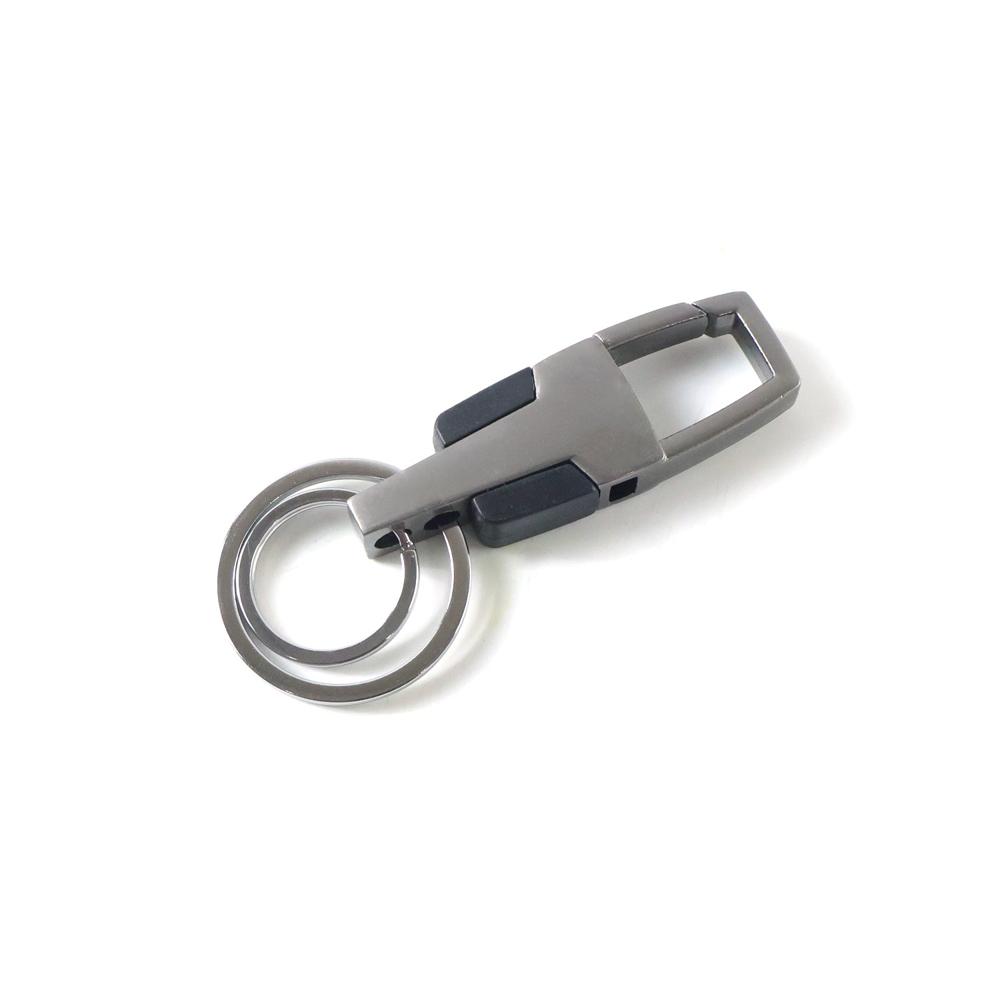 Heavy Duty Stainless Steel Key Holder with Dual Ring Carabiner Clip 1 Pc