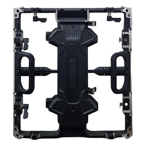 500x500mm Outdoor Die Cast Aluminium LED Display Cabinet 45 Degree Corner For Advertising LED Screen
