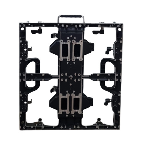 500x500mm Outdoor Die Cast Aluminium LED Display Cabinet 45 Degree Corner For Advertising LED Screen
