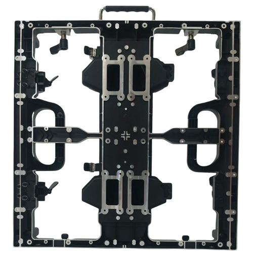 500x500mm Outdoor Die Cast Aluminium LED Display Cabinet Curved For Advertising LED Screen