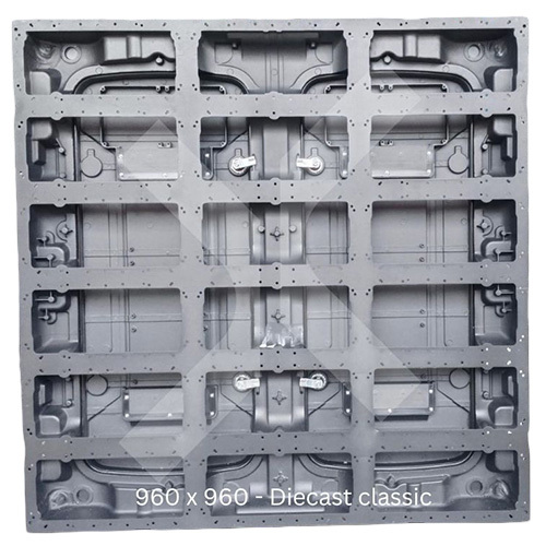 960x960mm Die Cast Aluminium LED Display Cabinet For Advertising LED Screen